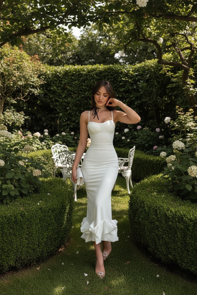 Areli dress - white model